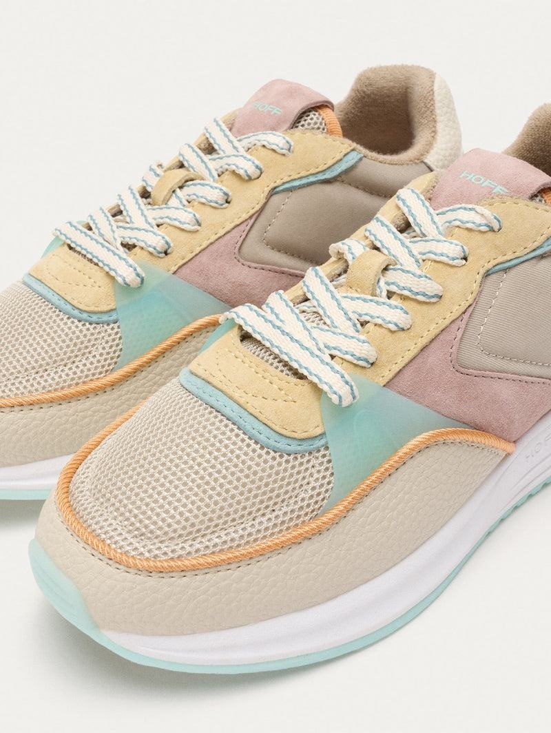 HOFF DISTRICT CARNABY Sneaker Damen Beige Rosa Gelb | KAWRTY321