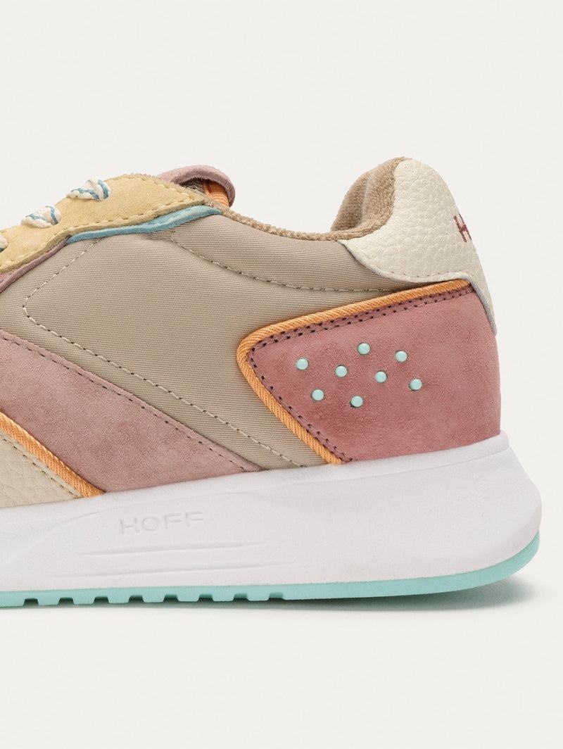 HOFF DISTRICT CARNABY Sneaker Damen Beige Rosa Gelb | KAWRTY321